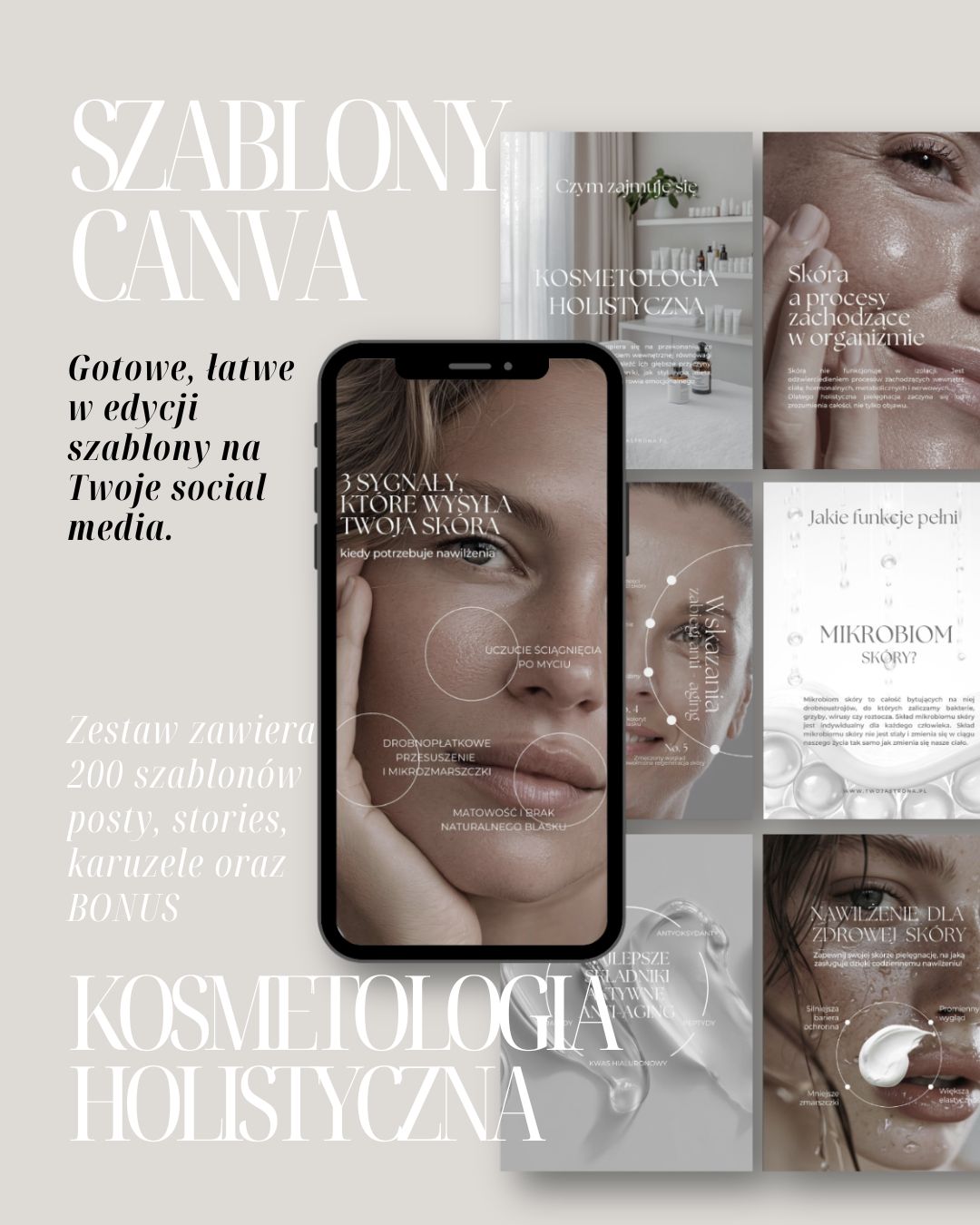 Kosmetologia • Szablony Canva • Social Media